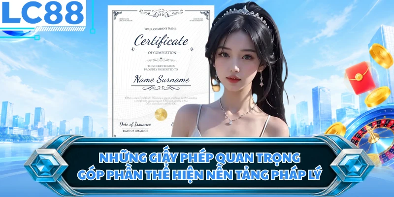 Những giấy phép quan trọng góp phần thể hiện nền tảng pháp lý